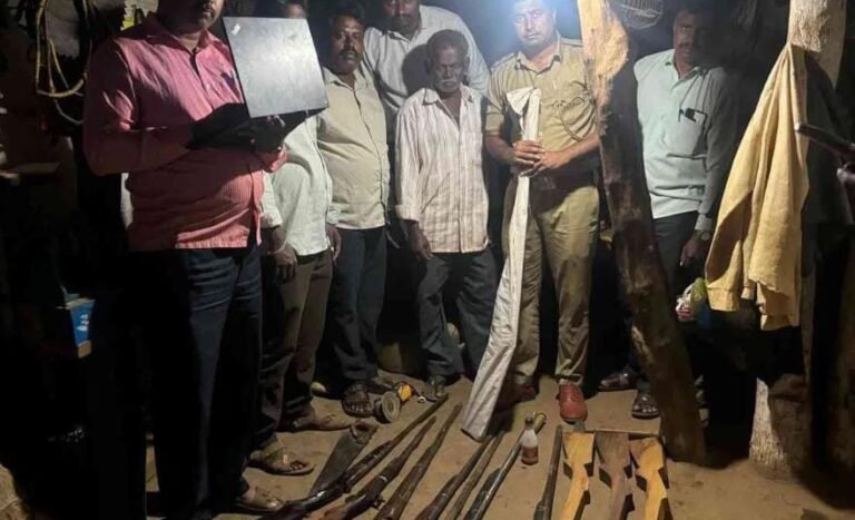 ಶಿವಮೊಗ್ಗ| ಅಕ್ರಮವಾಗಿ ನಾಡ ಬಂದೂಕು ತಯಾರಿಸಿ ಮಾರಾಟ ಮಾಡ್ತಿದ್ದ ಜಾಲ ಭೇದಿಸಿದ ಪೊಲೀಸರು!