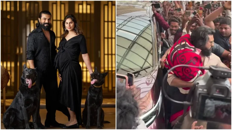 ಅಭಿಮಾನವೇ ಅತಿರೇಕವಾದಾಗ… ಮಗು ಕೈಯಲ್ಲಿ ಹಿಡಿದು ಭಯದಿಂದ ನಲುಗಿದ ರಾಮ್ ಚರಣ್