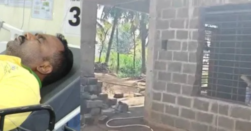 ಸರ್ಕಾರಿ ಜಮೀನಿನಲ್ಲಿ ಮನೆ ನಿರ್ಮಾಣ: ತೆರೆವಿಗೆ ಯತ್ನಿಸಿದ ತಹಸೀಲ್ದಾರ್ ಮುಂದೆಯೇ ಹೈಡ್ರಾಮಾ; ಆತ್ಮಹತ್ಯೆ ಯತ್ನ?