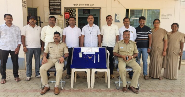 ಲಕ್ಷ್ಮೇಶ್ವರ ಪೊಲೀಸರ ಭರ್ಜರಿ ಕಾರ್ಯಾಚರಣೆ: ಲಕ್ಷಾಂತರ ಮೌಲ್ಯದ ಚಿನ್ನಾಭರಣ ವಶ, ಆರೋಪಿ ಬಂಧನ