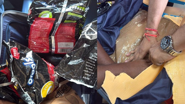 ನಾಯಿಗೆ ನೀಡುವ ಫುಡ್‌ ಪ್ಯಾಕೇಟ್‌ನಲ್ಲಿಟ್ಟು ಡ್ರಗ್ಸ್ ಸಾಗಾಟ: ಮೂವರು ಅರೆಸ್ಟ್, 9 ಕೋಟಿ ಮೌಲ್ಯದ  ಮಾದಕವಸ್ತು ಸೀಜ್!