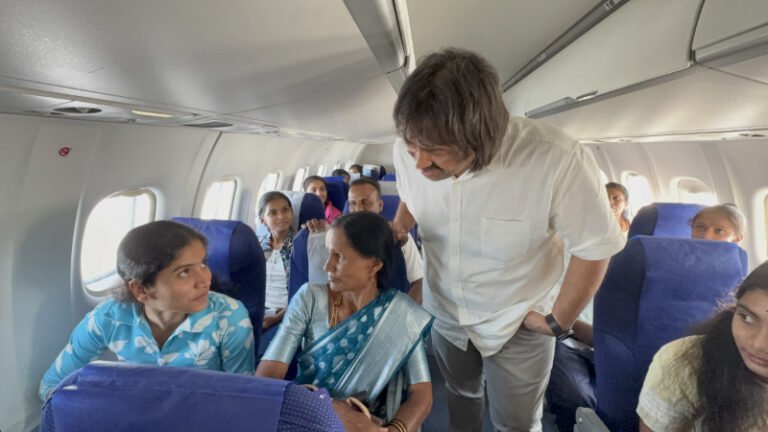 ಜನ್ಮದಿನಕ್ಕೆ ಜನಸೇವೆಯ ಮೆರುಗು: ಪೌರಕಾರ್ಮಿಕರು, ಮೇಧಾವಿ ವಿದ್ಯಾರ್ಥಿಗಳಿಗೆ ಆಕಾಶಯಾನ ಕೊಡುಗೆ ನೀಡಿದ ಮಧು ಬಂಗಾರಪ್ಪ