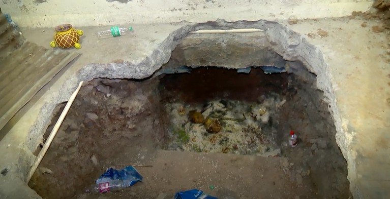 ನಿಧಿ ಆಸೆಗಾಗಿ ಅಪಾರ್ಟ್‌ಮೆಂಟ್ ಬೇಸ್ಮೆಂಟ್ ಅಗೆದ ಬಿಲ್ಡರ್‌!