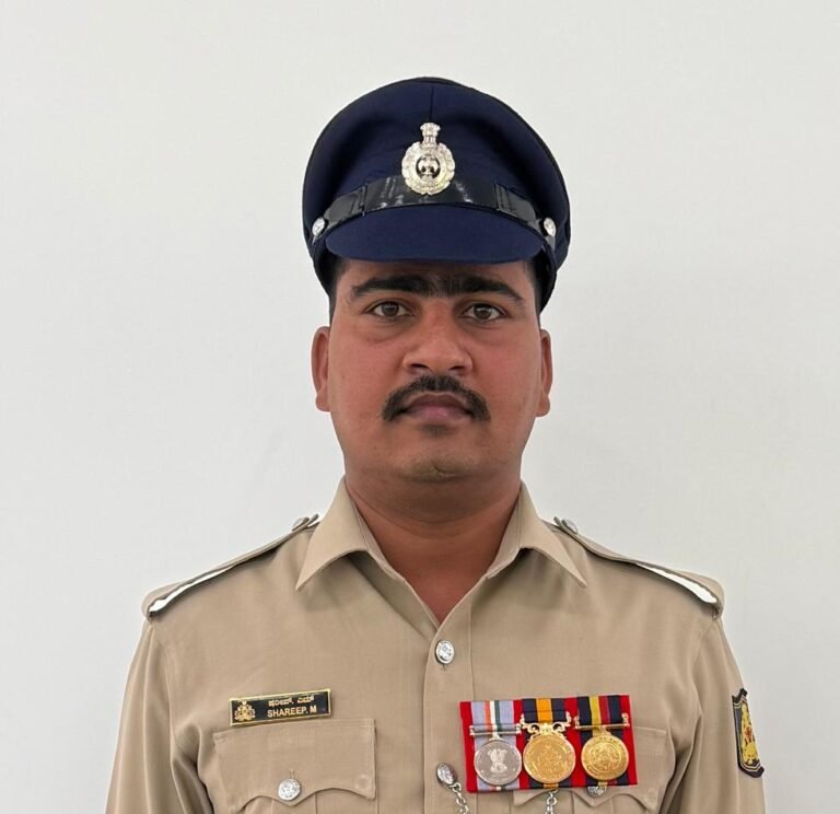 ಬೆಂಗಳೂರು ಕ್ರೈಂ ವಿಭಾಗದಲ್ಲಿ ಷರೀಫ್ ಎಂ ಸಾಧನೆಗೆ ಸಿಎಂ ಮೆಡಲ್!