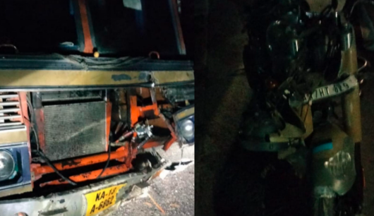 ಲಾರಿಗೆ ಬೈಕ್ ಡಿಕ್ಕಿ: ಸ್ಥಳದಲ್ಲೇ ಇಬ್ಬರು ವಿದ್ಯಾರ್ಥಿಗಳು ಸಾವು.!