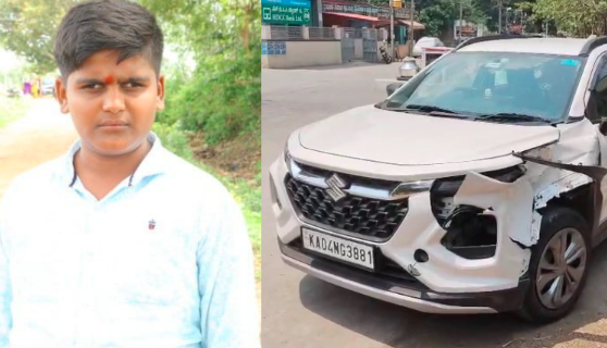 ರಸ್ತೆ ದಾಟುವ ವೇಳೆ ಕಾರು ಡಿಕ್ಕಿ: SSLC ಪರೀಕ್ಷೆ ಬರೆದು ಬಂದಿದ್ದ ವಿದ್ಯಾರ್ಥಿ ಸಾವು!