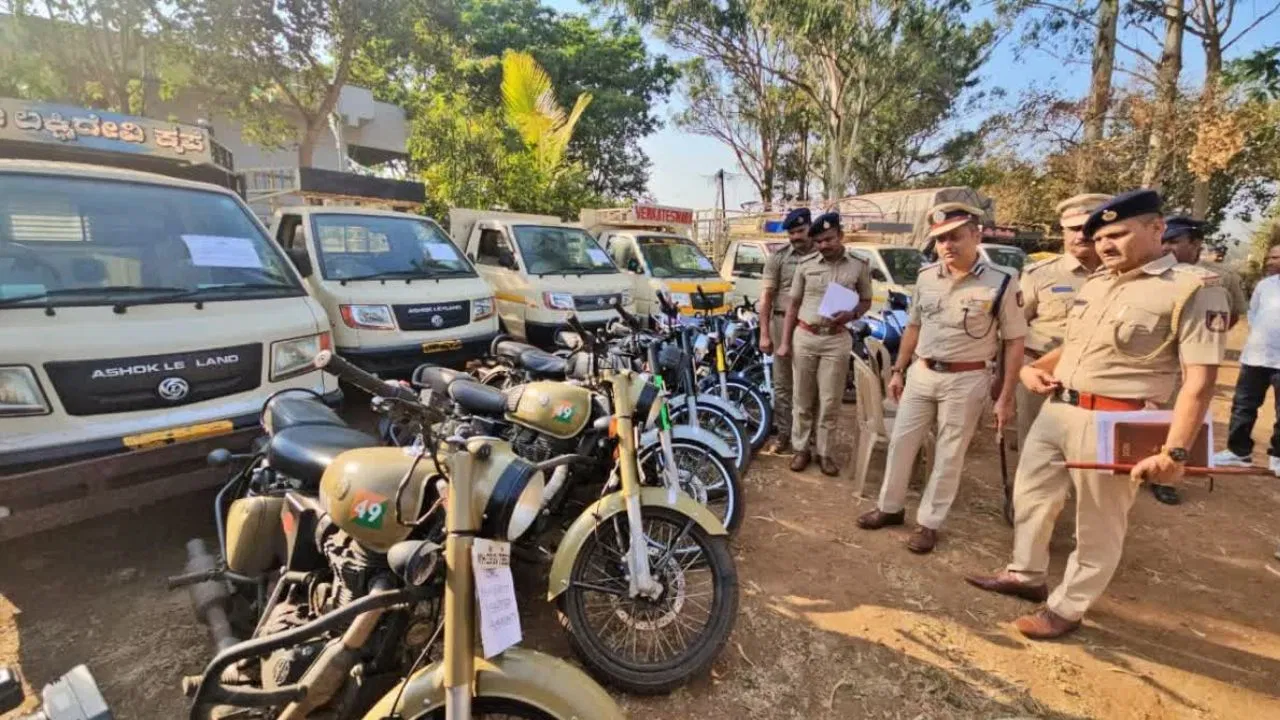 ಬೆಳಗಾವಿಯಲ್ಲಿ ಅಂತಾರಾಜ್ಯ ವಾಹನ ಕಳ್ಳರ ಗ್ಯಾಂಗ್ ಭೇದಿಸಿದ ಪೊಲೀಸರು!
