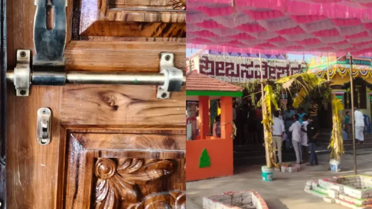 ಹಬ್ಬ ಮುಗಿದ ಮೂರೇ ದಿನಕ್ಕೆ ದೇಗುಲಕ್ಕೆ ಕನ್ನ: 4 ಕೆಜಿ ಬೆಳ್ಳಿ, 30 ಗ್ರಾಂ ಚಿನ್ನಾಭರಣ ದೋಚಿದ ಖದೀಮರು