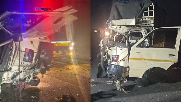 ಮಂತ್ರಾಲಯ ಬಳಿ ಭೀಕರ ಅಪಘಾತ: ರಾಯರ ದರ್ಶನಕ್ಕೆ ತೆರಳುತ್ತಿದ್ದ 8 ಮಂದಿ ದುರ್ಮರಣ