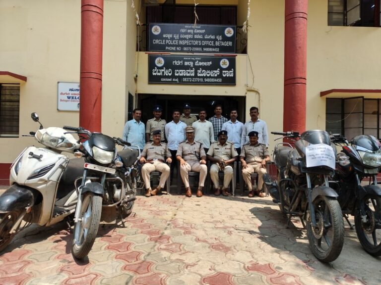 ಬಡಾವಣೆ ಪೊಲೀಸರ ಕಾರ್ಯಾಚರಣೆ: ಬೈಕ್ ಕಳ್ಳತನ ಮಾಡಿದ್ದ ಆರೋಪಿ ಬಂಧನ, 4 ಬೈಕ್ʼಗಳ ಜಪ್ತಿ