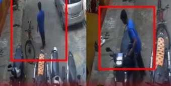 ಹಾಡಹಗಲೇ ಬೈಕ್ ಎಗರಿಸಿದ ಕಳ್ಳ! ಮಾಲೀಕನ ನಿರ್ಲಕ್ಷ್ಯವೇ ಕೃತ್ಯಕ್ಕೆ ಕಾರಣ