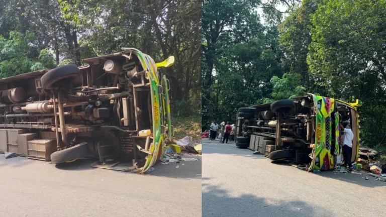 ಚಾರ್ಮಾಡಿ ಘಾಟಿಯಲ್ಲಿ ಖಾಸಗಿ ಬಸ್ ಪಲ್ಟಿ: 25 ಮಂದಿ ಪ್ರಯಾಣಿಕರಿಗೆ ಗಾಯ!