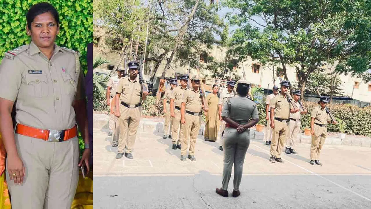 ಕರ್ತವ್ಯ ನಿರ್ಲಕ್ಷ್ಯ ತೋರಿದ ಸಿಬ್ಬಂದಿಗೆ ಬಂದೂಕು ಹೊತ್ತು ಬಿಸಿಲಲ್ಲಿ ನಿಲ್ಲುವ ಶಿಕ್ಷೆ ವಿಧಿಸಿದ PSI!