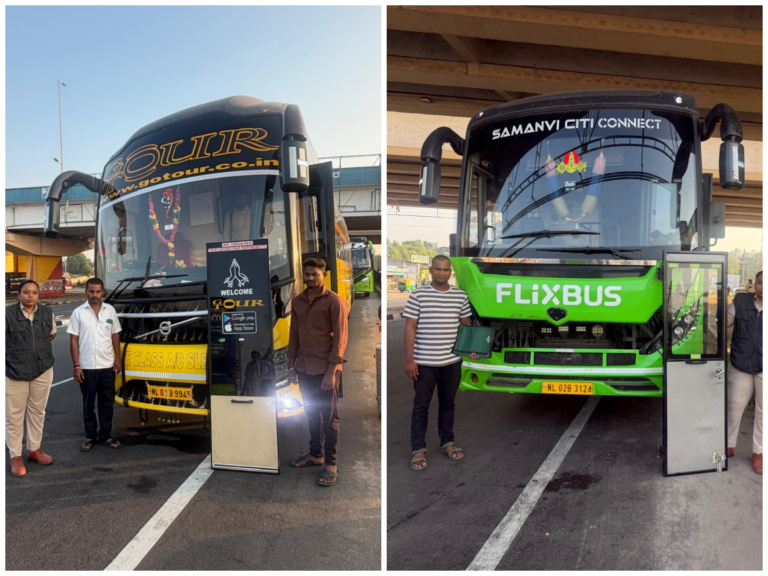 RTO ಅಧಿಕಾರಿಗಳ ಕಾರ್ಯಾಚರಣೆ: 8 ಸ್ಲೀಪರ್ ಬಸ್ ಗಳ ಪಾರ್ಟಿಷನ್ ಡೋರ್ ತೆರವು