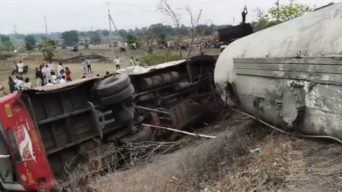 ಚಿಂಚೋಳಿ–ತೆಲಂಗಾಣ ಹೆದ್ದಾರಿಯಲ್ಲಿ ಭೀಕರ ಸರಣಿ ಅಪಘಾತ:  10 ಜನರಿಗೆ ಗಾಯ