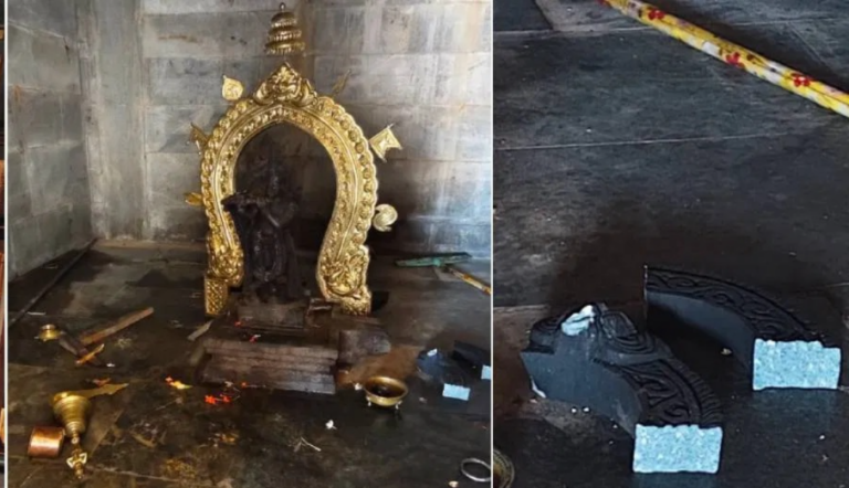 ಬಳಂಜ ಪಂಚಲಿಂಗೇಶ್ವರ ದೇವಸ್ಥಾನದಲ್ಲಿ ದಾಂಧಲೆ: ದೈವದ ಪರಿಕರಗಳನ್ನ ಚೆಲ್ಲಾಪಿಲ್ಲಿ ಮಾಡಿದ ಪದವೀಧರ!