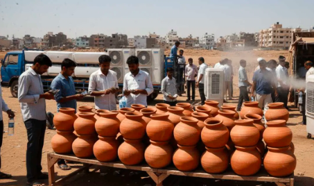 ಬೆಂಗಳೂರು ಬಿಸಿಗೆ ತತ್ತರ: ಎಸಿ-ಕೂಲರ್ʼಗಳಿಗೆ ಭಾರೀ ಬೇಡಿಕೆ, ಮಣ್ಣಿನ ಮಡಿಕೆಗಳಿಗೂ ಹೆಚ್ಚಿದ ಕ್ರೇಜ್