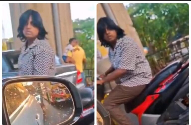 ಕಾರ್‌ಗೆ ಬೈಕ್ ಟಚ್ ಮಾಡಿ ರೌಡಿಸಂ.. ಕಾರ್ ಚಾಲಕನಿಗೆ ಯುವತಿಯಿಂದ ಅಶ್ಲೀಲ ಬೈಗುಳ!