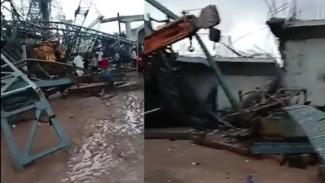 ಉತ್ತರ ಪ್ರದೇಶದಲ್ಲಿ ಬಿರುಗಾಳಿ ಅವಾಂತರ: ಸೇತುವೆ ಕುಸಿದು ಐವರು ಸಾವು