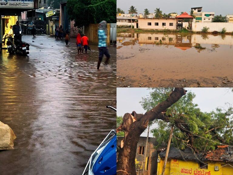ಮೊದಲ ಮಳೆಯಲ್ಲೇ ಲಕ್ಷ್ಮೇಶ್ವರ ತತ್ತರ..!