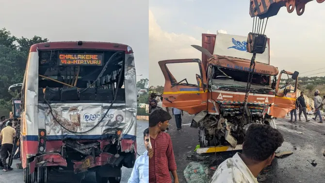 ನೆಲಮಂಗಲದಲ್ಲಿ ಭೀಕರ ಸರಣಿ ಅಪಘಾತ: 10ಕ್ಕೂ ಹೆಚ್ಚು ಮಂದಿಗೆ ಗಾಯ, ಇಬ್ಬರ ಸ್ಥಿತಿ ಗಂಭೀರ!