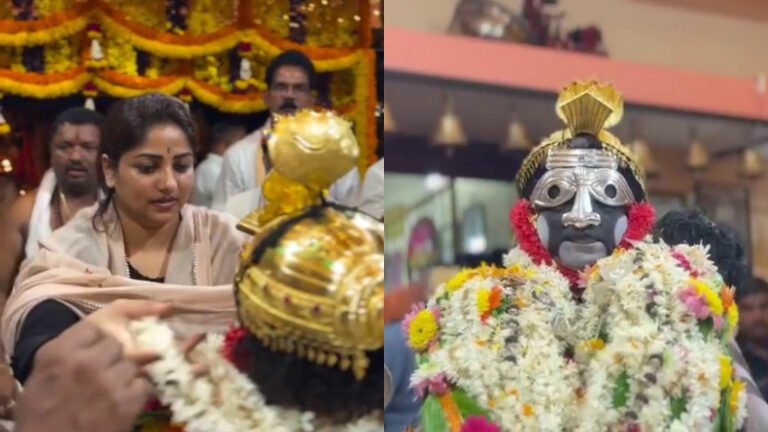 ಧಾರ್ಮಿಕ ಸೇವೆಯಲ್ಲಿ ರಚಿತಾ ರಾಮ್: ಕೊರಗಜ್ಜ ದೈವಕ್ಕೆ ಹರಕೆ ಕೋಲ ನೀಡಿದ ನಟಿ!