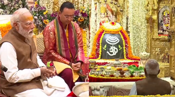ಸೋಮನಾಥ ದೇಗುಲ ಅಮೃತ ಮಹೋತ್ಸವದಲ್ಲಿ PM ಮೋದಿ ಭಾಗಿ; ಕುಂಭಾಭಿಷೇಕ ನೆರವೇರಿಸಿ ವಿಶೇಷ ಪೂಜೆ