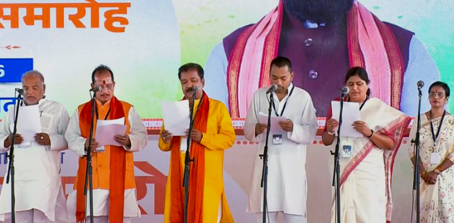 ಬಿಹಾರ ರಾಜಕೀಯದಲ್ಲಿ ಹೊಸ ಅಧ್ಯಾಯ: ಸಂಪುಟ ಸೇರಿದ ನಿತೀಶ್ ಪುತ್ರ ನಿಶಾಂತ್, 31 ಸಚಿವರ ಪ್ರಮಾಣ ವಚನ