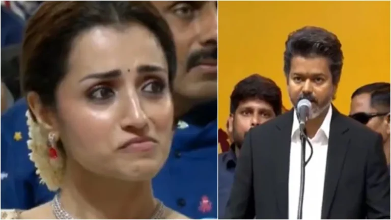 ವಿಜಯ್ ಸಿಎಂ ಆಗ್ತಿದ್ದಂತೆ ಕಣ್ಣೀರಿಟ್ಟ ತ್ರಿಷಾ: ಪ್ರಮಾಣವಚನ ಸಮಾರಂಭದಲ್ಲಿ ಭಾವನಾತ್ಮಕ ಕ್ಷಣ ವೈರಲ್!