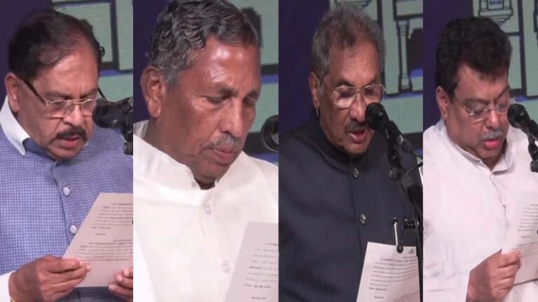 ಡಿಕೆಶಿ ಸಿಎಂ ಆಗಿ ಪ್ರಮಾಣವಚನ ಸ್ವೀಕಾರ: 13 ಸಚಿವರು ಸಂಪುಟಕ್ಕೆ ಎಂಟ್ರಿ