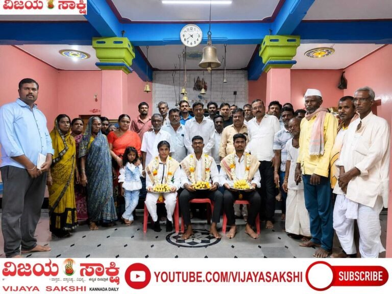 ಗ್ರಾಮದ ಕೀರ್ತಿ ಹೆಚ್ಚಿಸಿದ ಯುವ ಸಾಧಕರಿಗೆ ಸನ್ಮಾನ