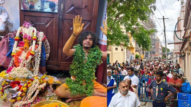 ಲೋಕ ಕಲ್ಯಾಣಕ್ಕಾಗಿ ಲಲಿತಾ ಪರಮೇಶ್ವರಿಗೆ ಹರಿದ್ರಾ ಅರ್ಚನೆ: ಭಕ್ತರ ಮಹಾಸಾಗರ