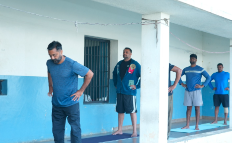 ಪರಪ್ಪನ ಅಗ್ರಹಾರ ಜೈಲಿನಲ್ಲಿ ಯೋಗ ದಿನಾಚರಣೆ; ದರ್ಶನ್, ಪವಿತ್ರಾ ಗೌಡ ಭಾಗಿ