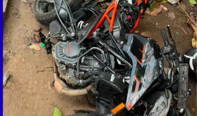 ಗ್ಯಾಸ್ ಲಾರಿ ಬ್ರೇಕ್ ಫೇಲ್ ಆಗಿ ಕೆಟಿಎಂ ಬೈಕ್‌ಗೆ ಡಿಕ್ಕಿ; ಗೊರಗುಂಟೆಪಾಳ್ಯದಲ್ಲಿ ದಂಪತಿ ಧಾರುಣ  ಸಾವು!