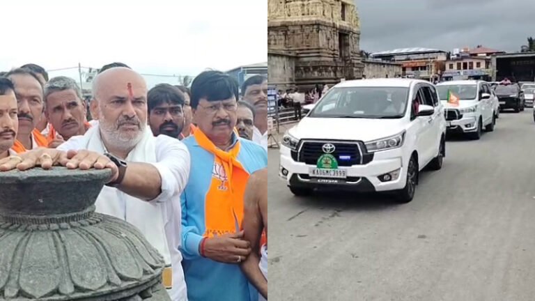 ಕ್ರಾಸ್‌ ವೋಟಿಂಗ್ ಆರೋಪದ ಬೆನ್ನಲ್ಲೇ ಆಣೆ-ಪ್ರಮಾಣ ರಾಜಕೀಯ! ಬೇಲೂರಿನಿಂದ ಧರ್ಮಸ್ಥಳದತ್ತ ಹೆಚ್‌.ಕೆ. ಸುರೇಶ್ ಪಯಣ