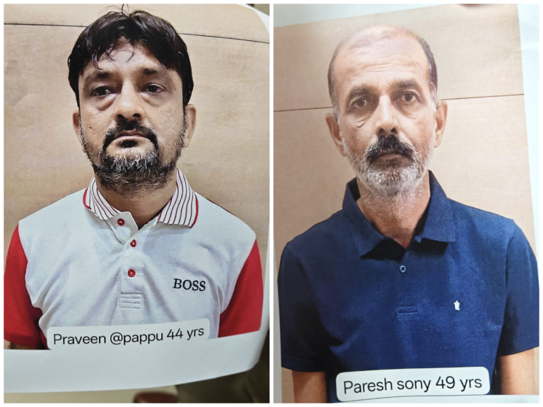ಹೋಲ್ ಸೇಲ್ʼನಲ್ಲಿ ಚಿನ್ನ ಖರೀದಿಸುವ ನೆಪದಲ್ಲಿ ದರೋಡೆ: ಇಬ್ಬರ ಬಂಧನ – ₹1.64 ಕೋಟಿ ಮೌಲ್ಯದ ಚಿನ್ನ ವಶಕ್ಕೆ