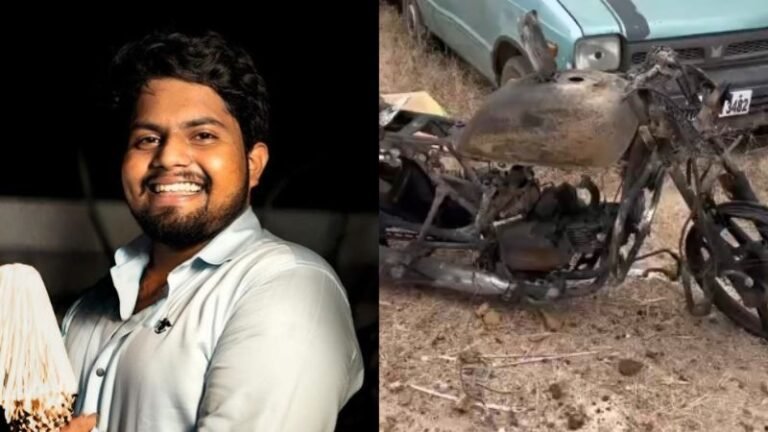 ಆನೇಕಲ್ ನಿರ್ಜನ ರಸ್ತೆಯಲ್ಲಿ ಭಯಾನಕ ಘಟನೆ! ಬೈಕ್ ಜೊತೆ ಸುಟ್ಟ ಸ್ಥಿತಿಯಲ್ಲಿ ಯುವಕನ ಶವ ಪತ್ತೆ