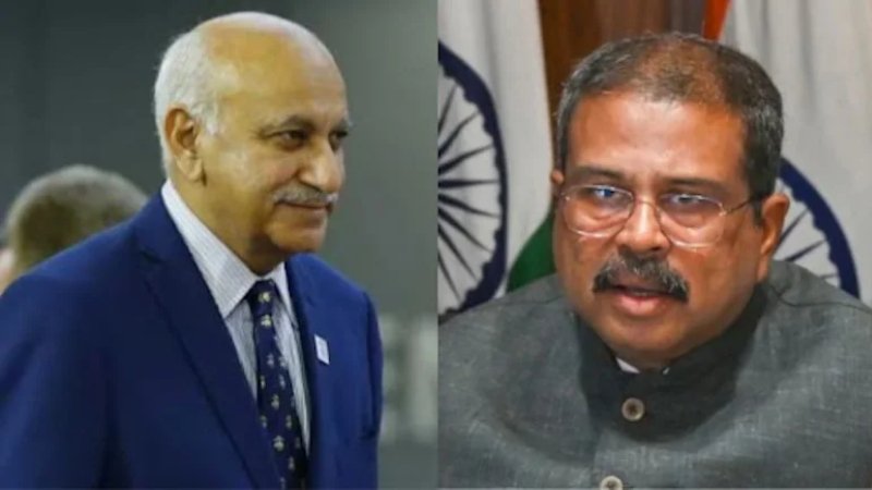 ಎಂ.ಜೆ. ಅಕ್ಬರ್ ಬಳಿಕ ಮತ್ತೊಬ್ಬ ಕೇಂದ್ರ ಸಚಿವರ ರಾಜೀನಾಮೆ: ವಿದ್ಯಾರ್ಥಿ ಹೋರಾಟದ ಒತ್ತಡಕ್ಕೆ ಧರ್ಮೇಂದ್ರ ಪ್ರಧಾನ್ ಹುದ್ದೆ ತ್ಯಾಗ