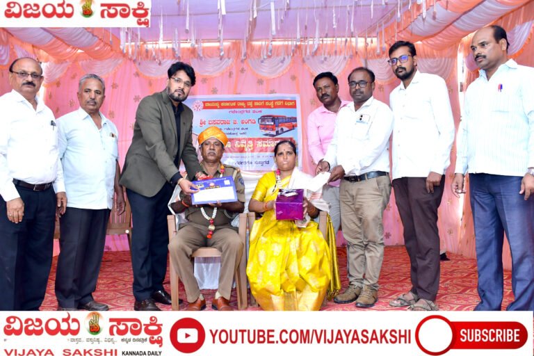 ಕರ್ತವ್ಯನಿಷ್ಠ ಚಾಲಕನಿಗೆ ಗೌರವ: ಬಸವರಾಜ ಅಂಗಡಿ ಅವರಿಗೆ ಕೆಎಸ್‌ಆರ್‌ಟಿಸಿ ಸನ್ಮಾನ