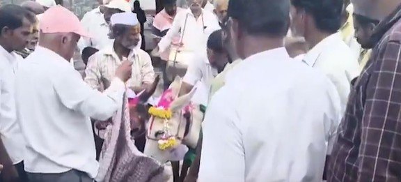 ಮಳೆಗಾಗಿ ಕತ್ತೆಗಳ ಮದುವೆ!: ಬೆಳಗಾವಿಯಲ್ಲಿ ವರುಣನ ಮೊರೆ ಹೋದ ರೈತರು