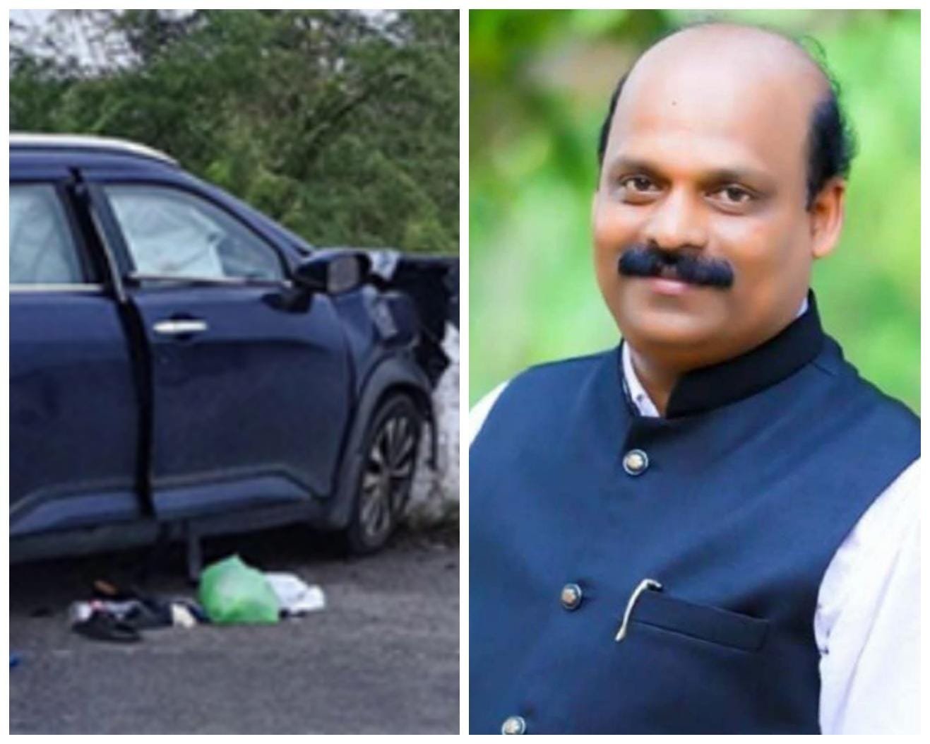 ಮಂತ್ರಾಲಯ ಯಾತ್ರೆ ದುರಂತ: ಡಿವೈಡರ್‌ಗೆ ಕಾರು ಡಿಕ್ಕಿ, ಮಂಗಳೂರು ಉದ್ಯಮಿ ರವಿ ಶೆಟ್ಟಿ ದುರ್ಮರಣ