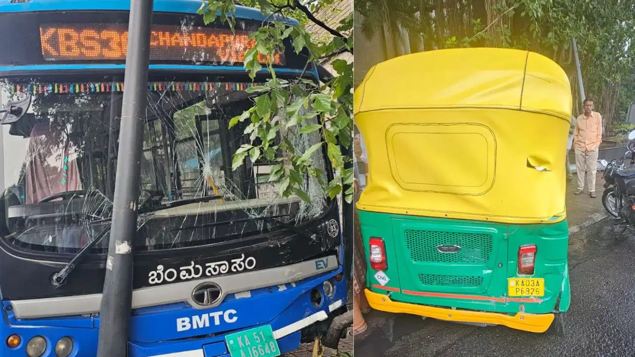ಸಿಗ್ನಲ್‌ನಲ್ಲಿ ನಿಂತಿದ್ದ ಆಟೋಗೆ ಬಿಎಂಟಿಸಿ ಬಸ್ ಡಿಕ್ಕಿ; ಚಿಕಿತ್ಸೆ ಫಲಿಸದೆ ಚಾಲಕ ಸಾವು!