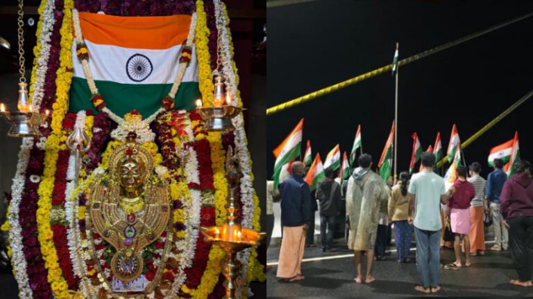 ನಡುರಾತ್ರಿಯಲ್ಲೇ ಸ್ವಾತಂತ್ರ್ಯೋತ್ಸವ ಸಂಭ್ರಮ: ಸಿಗಂದೂರು ಸೇತುವೆಯಲ್ಲಿ ತಿರಂಗಾ ಹಿಡಿದು ‘ವಂದೇ ಮಾತರಂ’ ಘೋಷಣೆ
