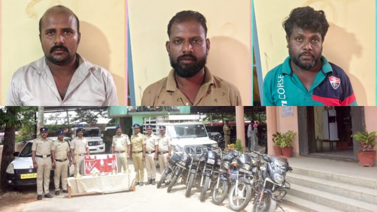 ಮಲಗಿದ್ದ ಮಹಿಳೆಯ ಚಿನ್ನದ ಸರ ಕದ್ದು ಪರಾರಿ: ಸರಣಿ ಕಳ್ಳತನದ ಮೂವರ ಬಂಧನ, ಭರ್ಜರಿ ಬೇಟೆ