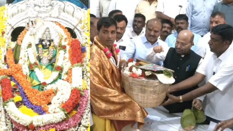 ಚಾಮುಂಡೇಶ್ವರಿ ಕರಗ ಮಹೋತ್ಸವ ಆರಂಭ: ದೇವಿಗೆ ಮಡಿಲಕ್ಕಿ ಸೇವೆ ಸಲ್ಲಿಸಿದ ಶಾಸಕ ಇಕ್ಬಾಲ್ ಹುಸೇನ್