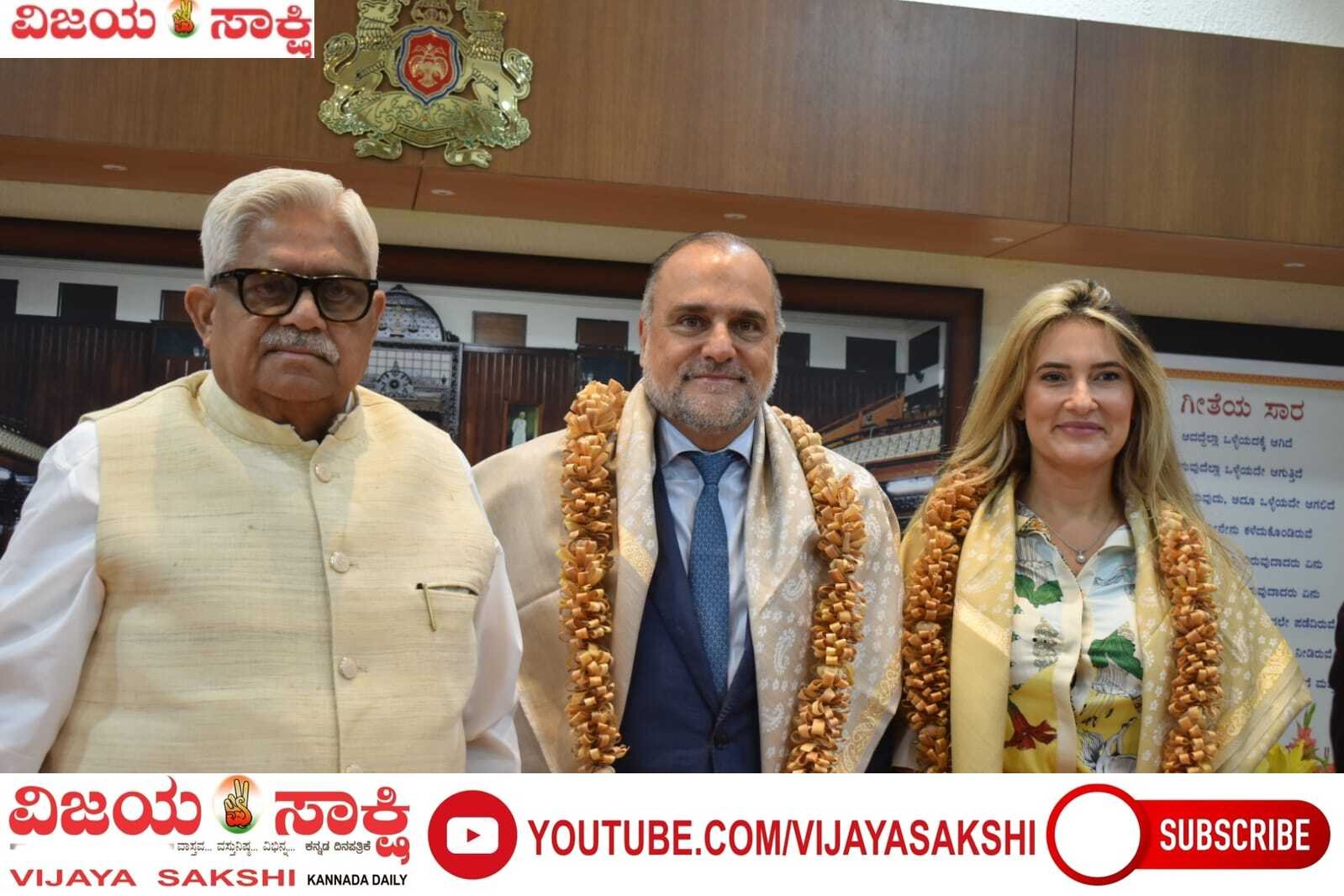 ಅಂತರರಾಷ್ಟ್ರೀಯ ನ್ಯಾಯಾಧೀಶ ಲಿಯೋನಾರ್ಡೋ ಬ್ರಾಂಟ್‌ಗೆ ಜಿ.ಎಸ್. ಪಾಟೀಲ ಸನ್ಮಾನ