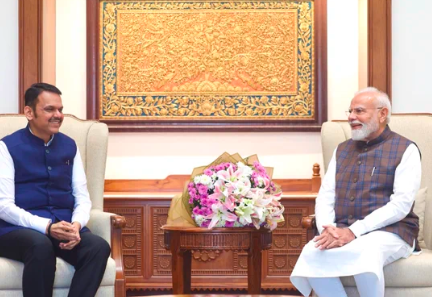 ದೆಹಲಿಯಲ್ಲಿ ಪ್ರಧಾನಿ ಮೋದಿ ಭೇಟಿಯಾದ ಮಹಾರಾಷ್ಟ್ರ ಸಿಎಂ ಫಡ್ನವೀಸ್‌