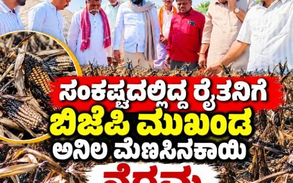 ಸಂಕಷ್ಟದಲ್ಲಿದ್ದ ರೈತನಿಗೆ ಬಿಜೆಪಿ ಮುಖಂಡ ಅನಿಲ ಮೆಣಸಿನಕಾಯಿ ನೆರವು
