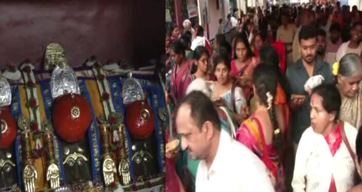 ಹಾಸನಾಂಬೆ ದರ್ಶನಕ್ಕೆ ಭಕ್ತಸಾಗರ: ಮೊದಲ ದಿನವೇ 2 ಕಿ.ಮೀ. ಉದ್ದದ ಸರತಿ ಸಾಲು!