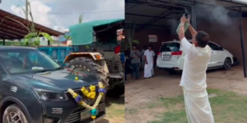 ಆಯುಧ ಪೂಜೆಯಲ್ಲೇ ಬಂದೂಕಿನಿಂದ ಫೈರಿಂಗ್! ಗಾಳಿಯಲ್ಲಿ ಗುಂಡು ಹಾರಿಸಿದ ಕಾಂಗ್ರೆಸ್ ಮುಖಂಡನ ನಡೆಗೆ ತೀವ್ರ ಆಕ್ಷೇಪ